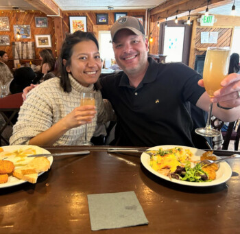 Guests enjoying brunch inside Blackbird Cafe