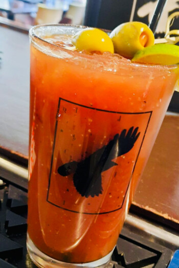 Blackbird Bloody Mary with citrus garnish